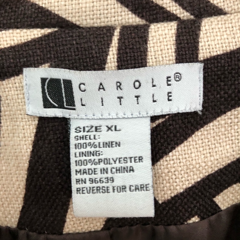 Linen Patterned Statement Blazer - image 4